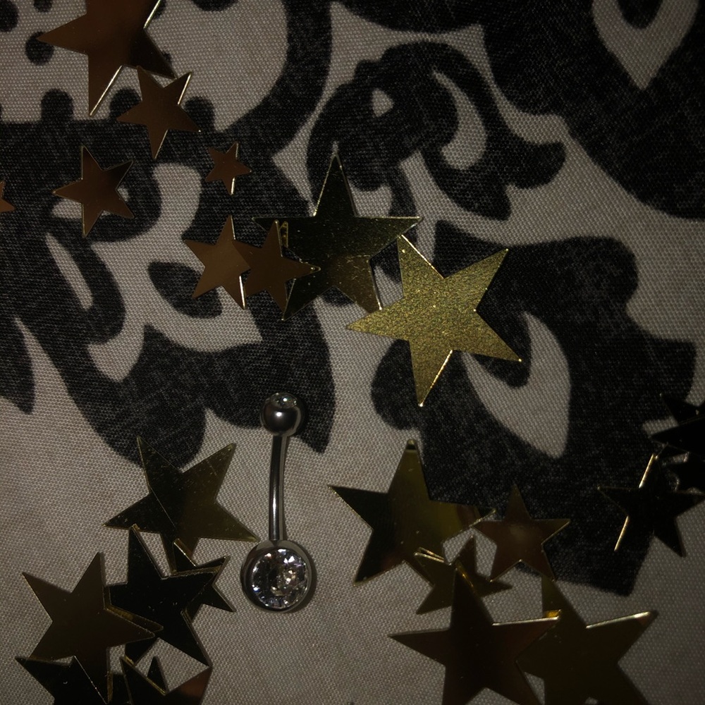 Belly ring Original silver double gem belly ring🌬